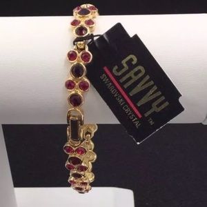 🆕 SWAROVSKI SAVVY SIGNED CRYSTAL BRACELET